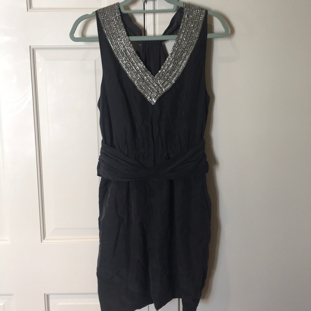 THEORY Beaded cocktail dress